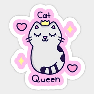 Cat Queen Sticker